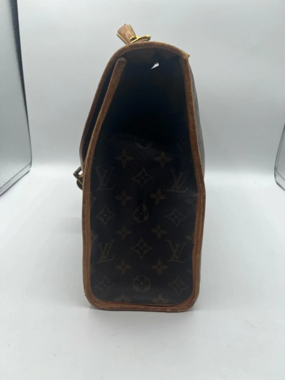 Louis Vuitton Monogram Canvas Top Handle Briefcase in Brown and Tan - Picture 4 of 14